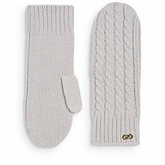 COLE HAAN Cable Knit WOOL Winter MITTENS - Picture 1 of 1